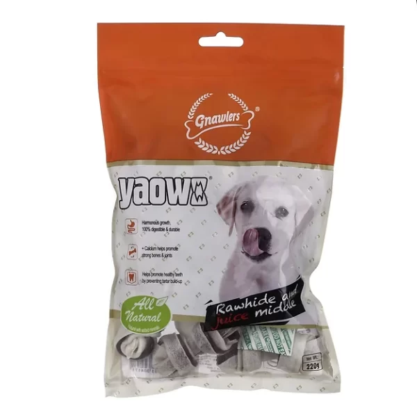 Gnawlers Yaowo Knotted Bone Chicken Treat For Large Dog 500g