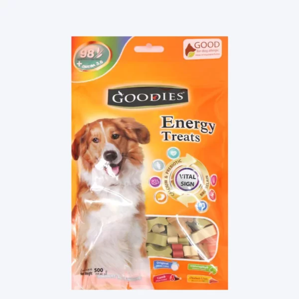 Goodies Energy Dog Treats 500g - Bone Shaped