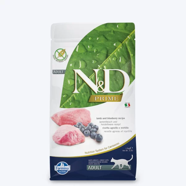 ND Prime 1 5kg Adult LAMB 3D Front Web