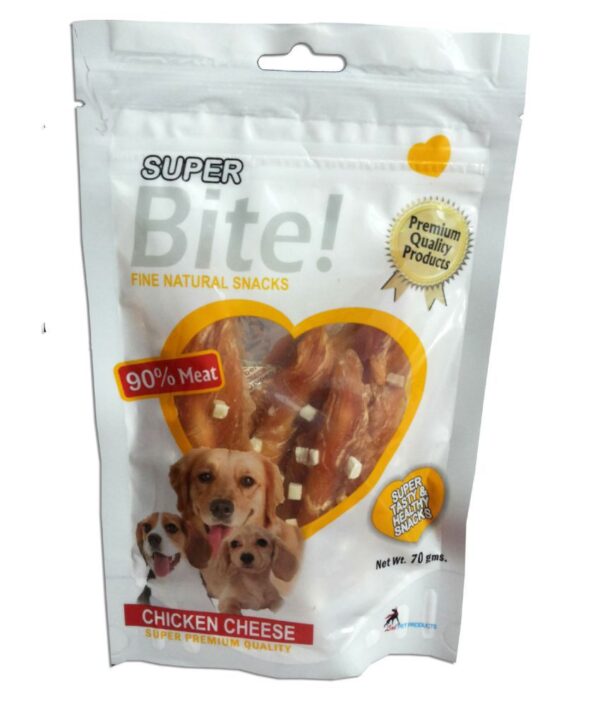 Superbite Chicken Cheese Premium Dog Treat - 70g