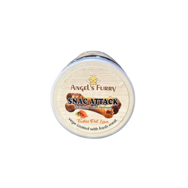 Angels Furry Snac Attack Salmon With Lemon Premium Dog Treat - Image 2